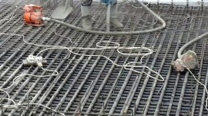 Бетонирование фундаментной плиты объёмом 4300 м3. Продолжение