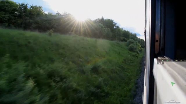 Линия Узуново - Богоявленск. Участок Бояринцево - Узуново + красивый закат смотреть онлайн