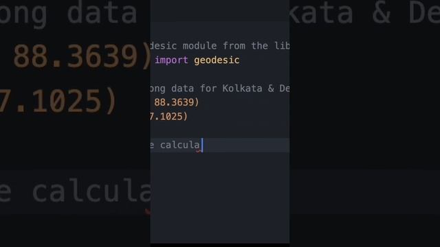 Calculate the distance ? between cities with Python ?