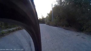 Падение камеры с велосипеда)))