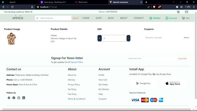 #react - BUILD and Deploy a Modern REACT.Js Ecommerce Application | Responsive Cart Page (PART 02 смотреть онлайн
