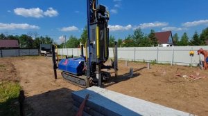 Ж/Б сваи. Забивка свай под фундамент.