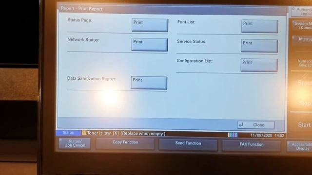 How To Print Metre Read From Kyocera Taskalfa.