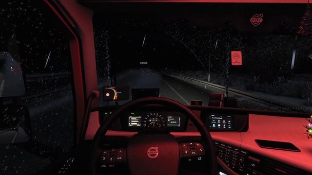 ETS 2 1.46 Convoy Multiplayer with mods VOLVO FH16 650/VOLVO FH13 600 (Esbjerg ??-København ??) смотреть онлайн