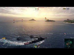 World of Warships Мой второй бой в кораблях)))