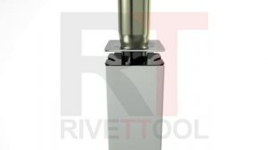 Гайка забивная корончатая для установки в квадратную трубу