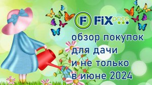 Fix Price  обзор покупок для дачи и не только в июне 2024