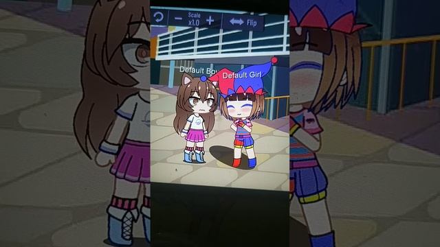 удивительный цифровой цирк волосы белые это Помни волосы а коричневые волосы это рари волос❤️❤️ смотреть онлайн