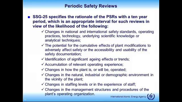 Assessment of Safety over the Lifetime of the Plant & Periodic Safety Review смотреть онлайн