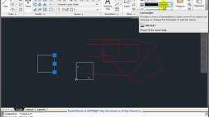 AutoCAD 2011  Урок 62  Отображение линий в соответствии с весом