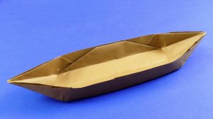 How to make a paper boat that floats - Origami boat