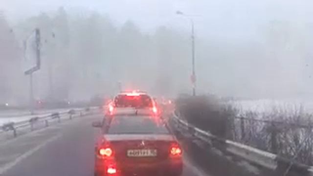 Метель 30.03.2011 съезд с МКАД на Рублёвку смотреть онлайн