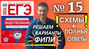 Полный разбор 15 варианта фипи Котова Лискова | ЕГЭ по обществознанию 2024 | Владимир Трегубенко