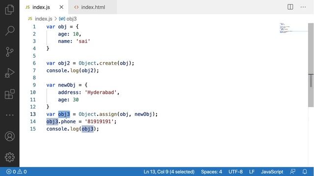 Assign method of an Object | Javascript assign method | Part-17 | #javascript #object