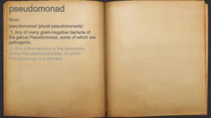 What does pseudomonad mean?