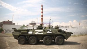 Как Запорожскую АЭС охраняет росгвардия на БТР РХБЗ. Про Запорожскую АЭС: https://t.me/Energobar