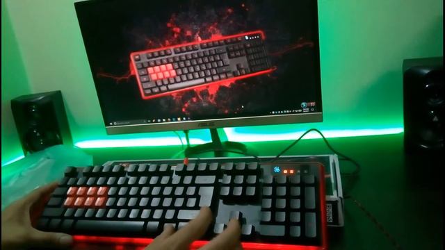 Bloody B2278 - 8 Light Strike Mechanical Gaming Keyboard Unboxing Review смотреть онлайн