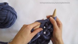 Шарф из толстой пряжи. Вяжем с Татьяной Сергиенко.
