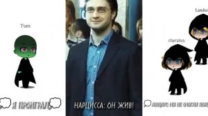 Реакция пожирателей смерти на Гарри Поттера