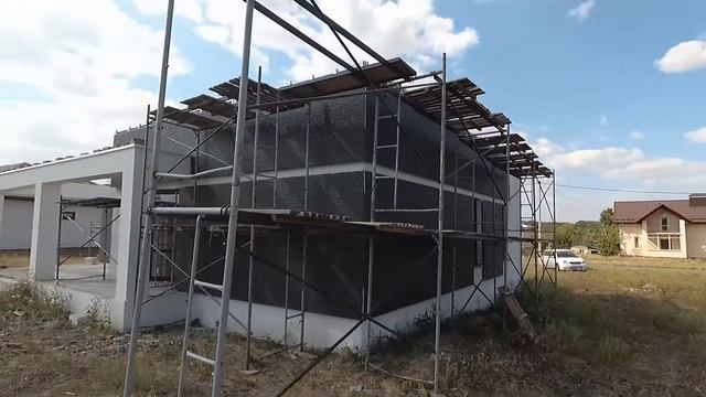 Хай-тек. Монтаж японских панелей. Штукатурка фасада по технологии "КОРОЕД"