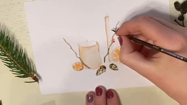 Рисуем свечи. Уроки рисования с нуля. Урок для новичков смотреть онлайн