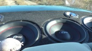 4 дешевых сабвуфера по 200 rms