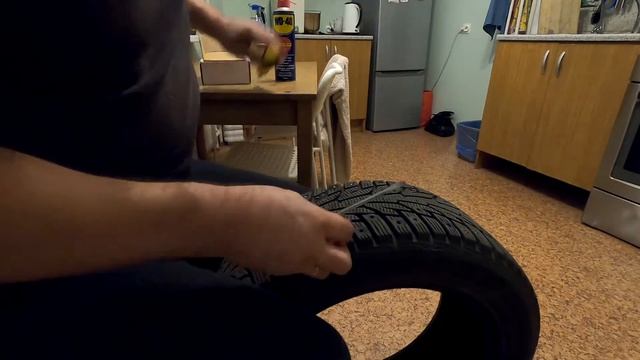 Дошиповка шин своими руками (перешиповка). 20 минут+2 отвёртки и готово!!!