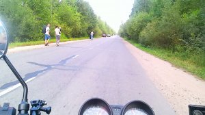 Летние покатушки на мопеде Альфа (Vortex dragon street) с пассажиром и без