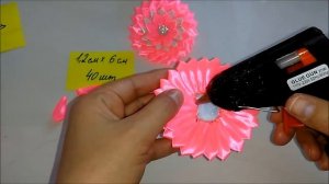 Бантики Канзаши из атласных лент 1,2 см МК / Cans of Kansas satin ribbons 1.2 cm MK