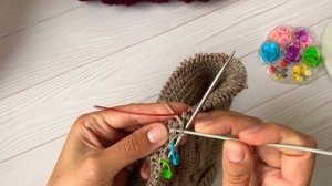 ЧАСТЬ 2 комбинезон спицами с ажурной косой 3-6 мес.