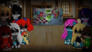 FNF AU Girls & Poppy PlayTime React - Happy Tree Funkers FULL WEEK (Flippy Mod)