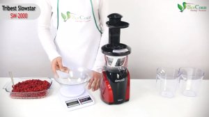 Приготовление сока из калины на шнековой соковыжималке Tribest Slowstar SW-2000