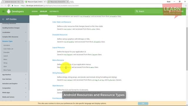 #Android App Development Tutorial in Hindi-15-Android Resources and Resource Types-Learn with Milin