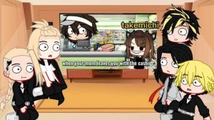 (Tokyo revengers react takemichi as random gacha){parte 1/2}[gacha]