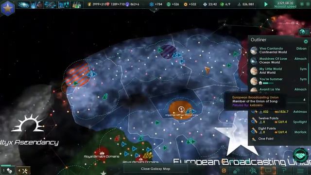 Lets Play Stellaris MP - Eurosong vs. Turtle Power Episode 29