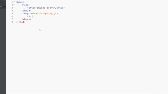 Javascript onload event