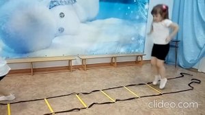 Координационная лестница на занятиях физкультуры в детском саду