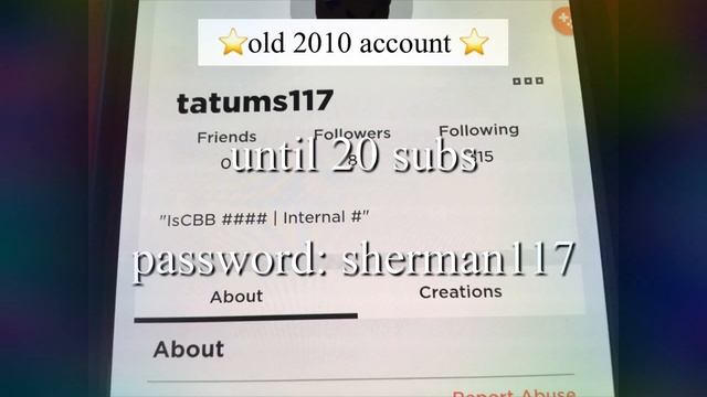 Old roblox account ⭐️⭐️⭐️FREE⭐️⭐️⭐️ смотреть онлайн