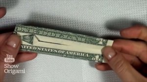 Оригами #рубашка из доллара  Как сделать рубашку с галстуком из денег