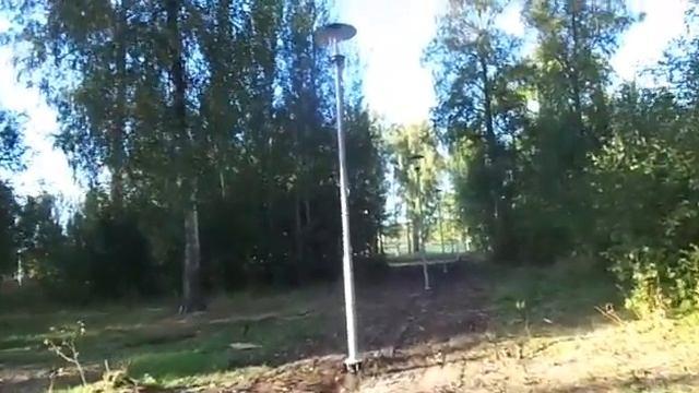 Вурнары. Парк отдыха(РДК) установлено уличное освещение. смотреть онлайн