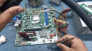 how to repair no display bios issue but ram beep continue on lenovo h-61 desktop motherboard