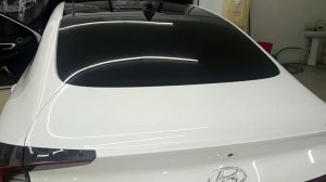 Hyundai Sonata тонировка от К-6 Ultra vision Black one