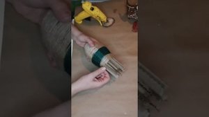 Стильная вазочка для сухоцветов своими руками