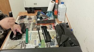 Заправка левого картриджа Samsung ML-1710U образца 2021 года