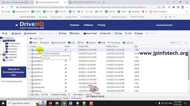 Data Security Model for Cloud Computing Using V–GRT Methodology | Java Web Application Project