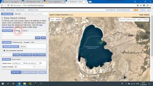 Получение космических снимков с геологической службы США