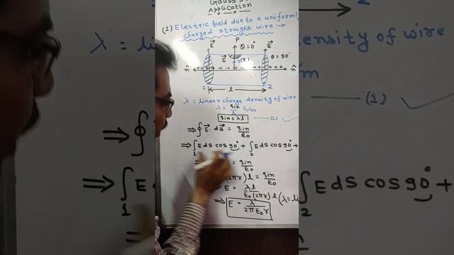 class 12th physics||Electric Field chapter Gauss's Law concept#tranding #viral