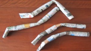 Поделка для дачи или дома из папье-маше