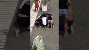 Бухая тёлка на пляже. часть 2. День ВДВ 2018.