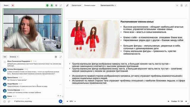 Вебинар 4 Рисунок семьи смотреть онлайн